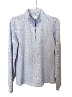 Under Armour Women's Quarter Zip Pullover Long Sleeve Top Purple Medium